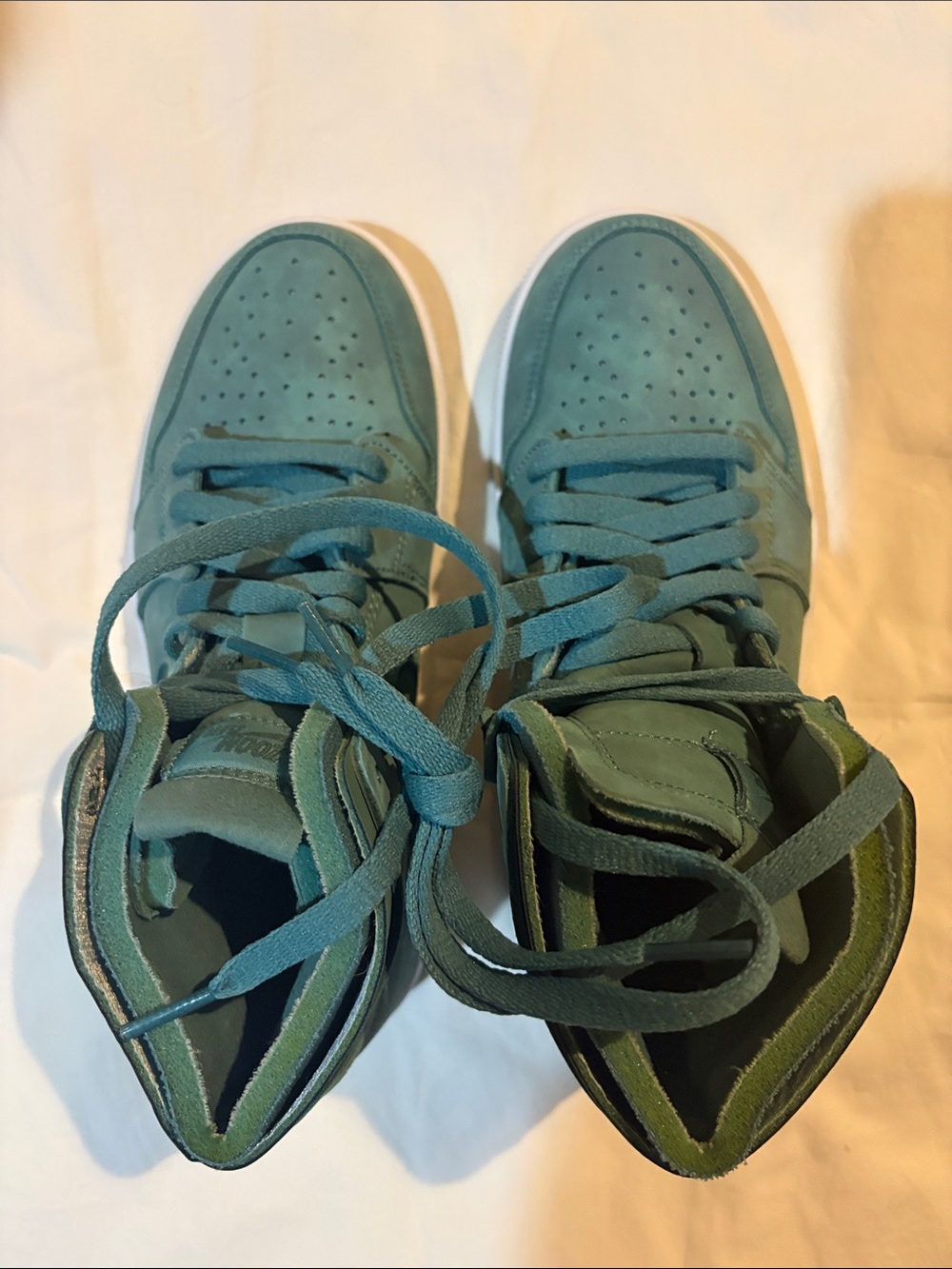 Nike Teal High-Top Athletic Sneakers